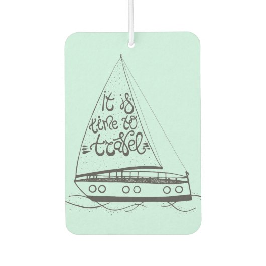 Désodorisant Pour Voiture Il Est Temps De Voyager (Devant)