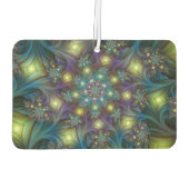 Désodorisant Pour Voiture Illuminé Abstrait brillant Turquoise violet Fracta (Dos)