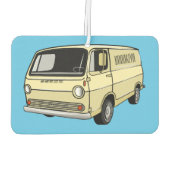 Désodorisant Pour Voiture Illustration classique de van (Dos)
