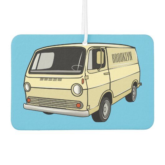 Désodorisant Pour Voiture Illustration classique de van (Devant)