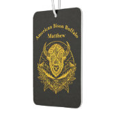 Désodorisant Pour Voiture Illustration complexe d'un bison d'or dans la natu (Gauche)