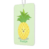 Désodorisant Pour Voiture Illustration d'ananas mignon (Gauche)