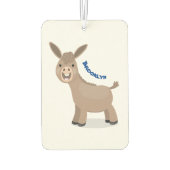 Désodorisant Pour Voiture Illustration d'âne miniature joyeux (Dos)