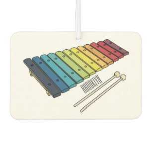 Désodorisant Pour Voiture Illustration de bande dessinée en Xylophone