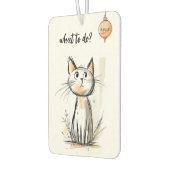 Désodorisant Pour Voiture Illustration de chats doux (Gauche)