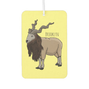Désodorisant Pour Voiture Illustration de chèvre de Markhor