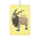 Désodorisant Pour Voiture Illustration de chèvre de Markhor (Dos)