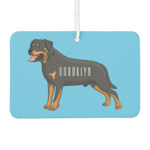 Désodorisant Pour Voiture Illustration de chien Rottweiler
