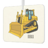 Désodorisant Pour Voiture Illustration de dessin animé Bulldozer (Gauche)