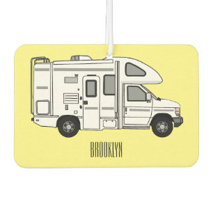 Désodorisant Pour Voiture Illustration de dessin animé Campervan