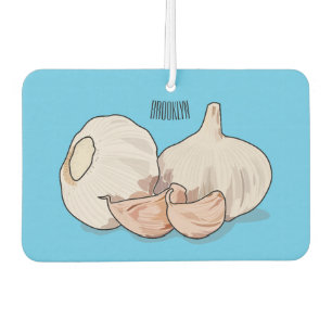 Désodorisant Pour Voiture Illustration de dessin animé d'ail