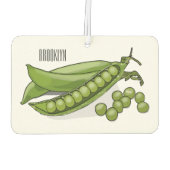 Désodorisant Pour Voiture Illustration de dessin de pois (Dos)