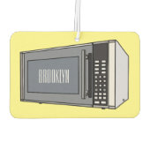 Désodorisant Pour Voiture Illustration de dessin sur micro-ondes (Dos)