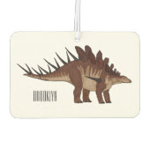 Désodorisant Pour Voiture Illustration de Kentrosaurus (Dos)