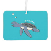 Désodorisant Pour Voiture Illustration de la petite tortue de mer (Dos)