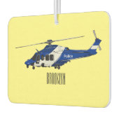 Désodorisant Pour Voiture Illustration de l'hélicoptère de police (Gauche)