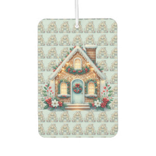 Désodorisant Pour Voiture Illustration de maison en pain d'épice cosy pour l