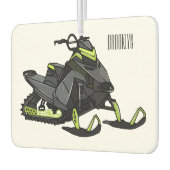 Désodorisant Pour Voiture Illustration de motoneige (Gauche)