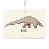 Désodorisant Pour Voiture Illustration de Pangolin (Dos)