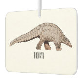 Désodorisant Pour Voiture Illustration de Pangolin (Gauche)