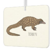 Désodorisant Pour Voiture Illustration de pangolin à queue longue (Gauche)