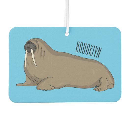 Désodorisant Pour Voiture Illustration de Walrus (Devant)