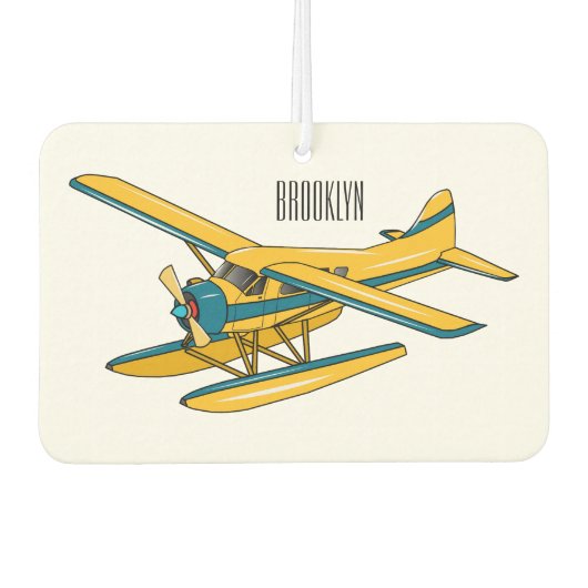 Désodorisant Pour Voiture Illustration d'hydravion (Devant)