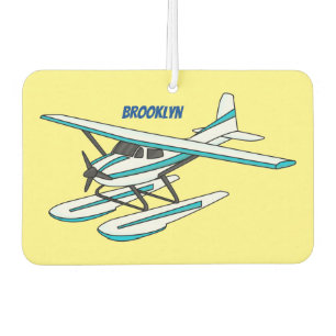 Désodorisant Pour Voiture Illustration d'hydravion bleu blanc