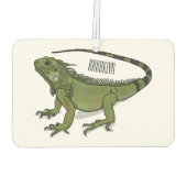 Désodorisant Pour Voiture Illustration d'Iguana (Dos)