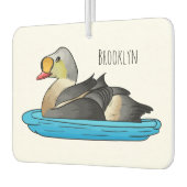 Désodorisant Pour Voiture Illustration d'oiseau de l'eider King (Gauche)