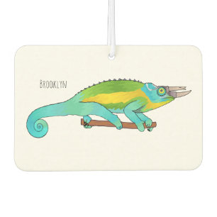 Désodorisant Pour Voiture Illustration du caméléon de Jackson