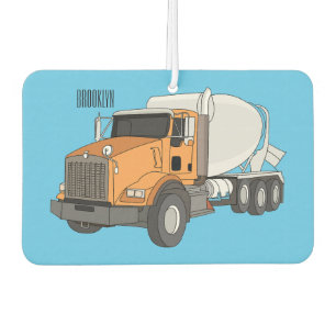 Désodorisant Pour Voiture Illustration du camion de mélange de béton