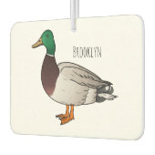 Désodorisant Pour Voiture Illustration du canard de Majard (Gauche)