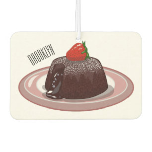 Désodorisant Pour Voiture Illustration du gâteau de lave au chocolat