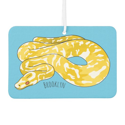 Désodorisant Pour Voiture Illustration du serpent python birman (Devant)