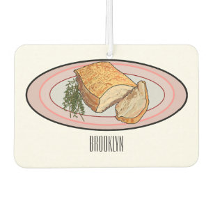 Désodorisant Pour Voiture Illustration du ventre de porc rôti