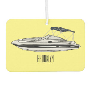 Désodorisant Pour Voiture Illustration d'un bateau à moteur