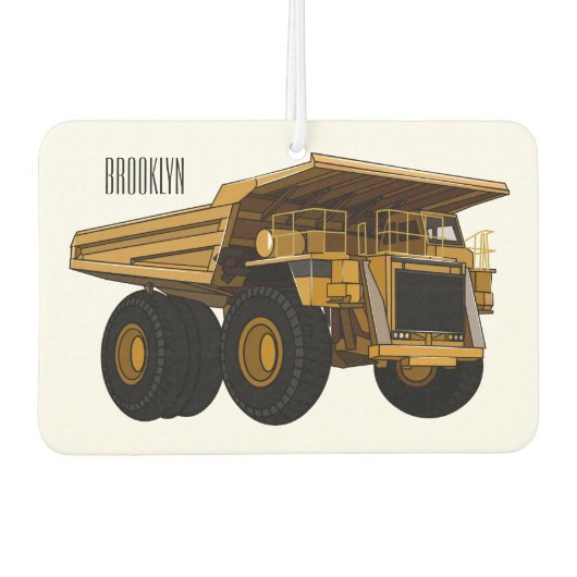 Désodorisant Pour Voiture Illustration d'un camion à grande échelle (Devant)