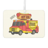 Désodorisant Pour Voiture Illustration d'un camion de nourriture pour chien (Dos)