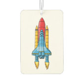 Désodorisant Pour Voiture Illustration d'un vaisseau de fusées (Dos)