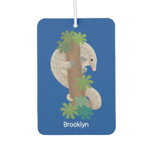 Désodorisant Pour Voiture Illustration d'une anteure de pangolin mignonne