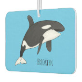 Désodorisant Pour Voiture Illustration d'une baleine tueuse (Gauche)