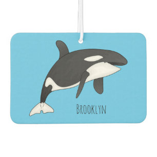 Désodorisant Pour Voiture Illustration d'une baleine tueuse