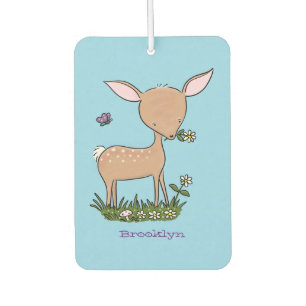 Désodorisant Pour Voiture Illustration d'une jolie dessin de cerf de bébé he