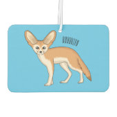 Désodorisant Pour Voiture Illustration Fennec fox (Dos)