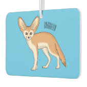 Désodorisant Pour Voiture Illustration Fennec fox (Gauche)