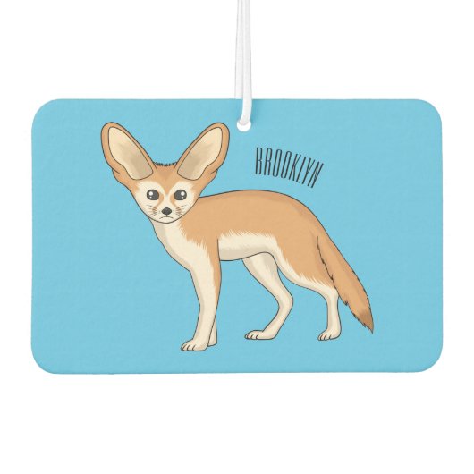 Désodorisant Pour Voiture Illustration Fennec fox (Devant)