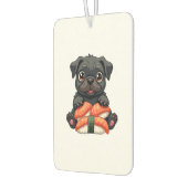 Désodorisant Pour Voiture Illustration vectorielle de sushi de pug noir mign (Gauche)