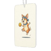 Désodorisant Pour Voiture Illustration vintage de volley-ball Corgi Chien At (Gauche)