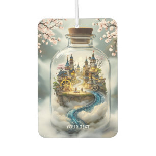 Désodorisant Pour Voiture Imaginaire Cute Steampunk Bottle Ville